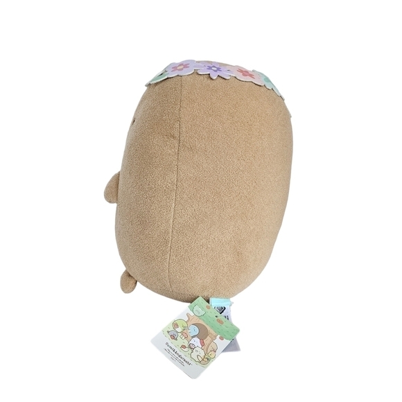 Sumikko Gurashi Tonkatsu Flower Crown 12" Plush by San-X - Picture 5 of 8